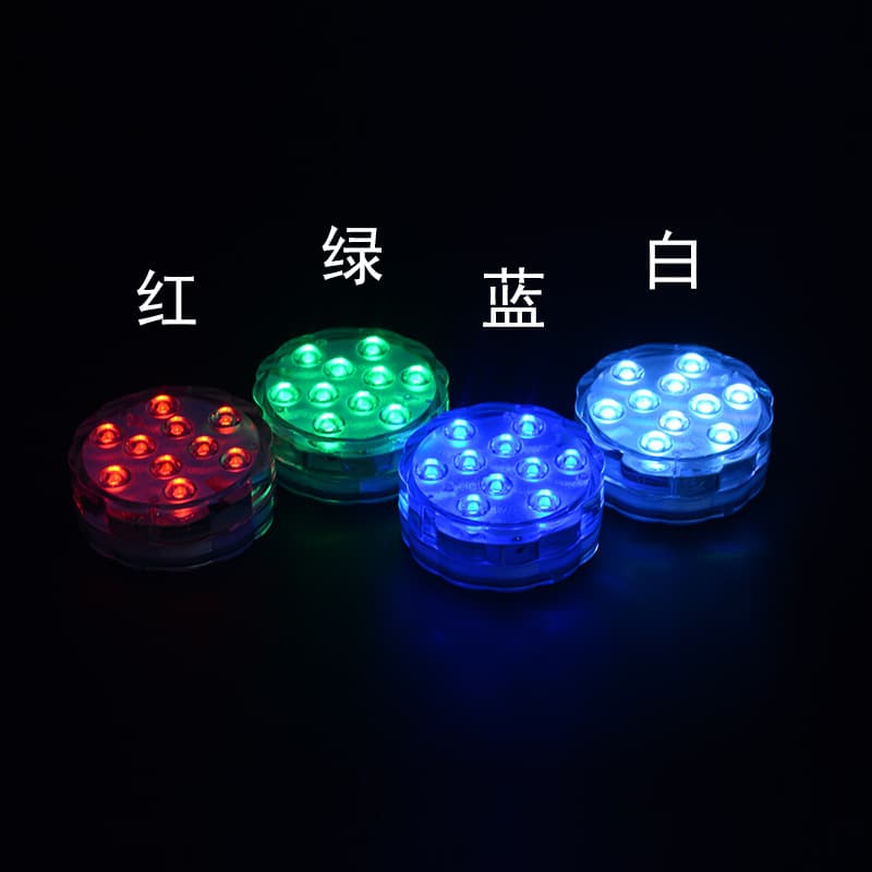 RGB Underwater Pool Light, Colorful Submersible LED Decorative Light, Festival Scene Atmosphere Light