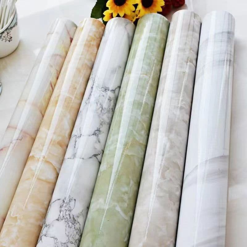 Wallpaper Self-Adhesive High Temperature Resistant Kitchen Stickers Waterproof, Oil-Proof and Fire-Proof Thickened Wall Stickers Stove Desktop Film Customization