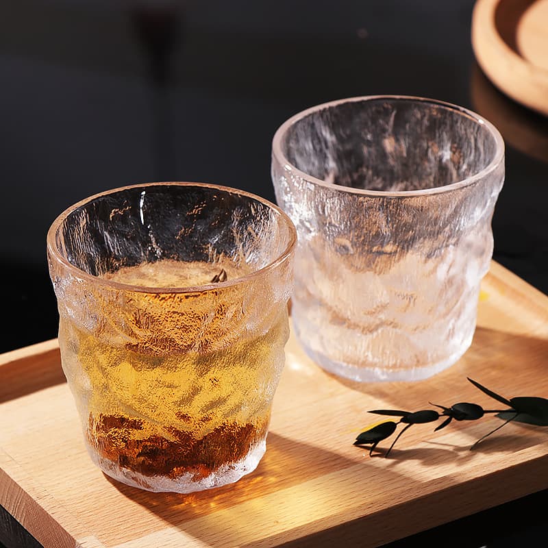 Free shipping glacier glass office home water cup high-value juice coffee cup whiskey cup customization
