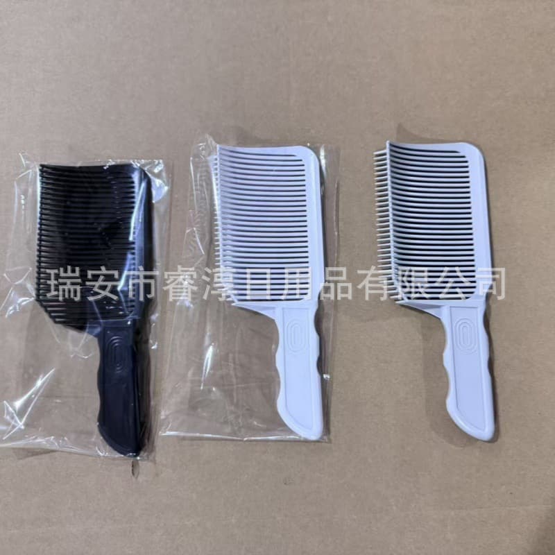 Cross-border men's trimming comb Barber FadeCombs trimming flat-head clipper comb home hair cutting and hairdressing comb