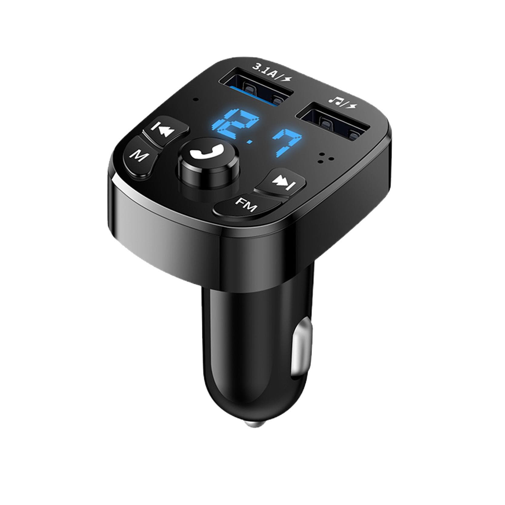Cross-border Exclusive Car Bluetooth MP3 Player Car Charger FM Transmitter Hands-free Dual Port USB Receiver