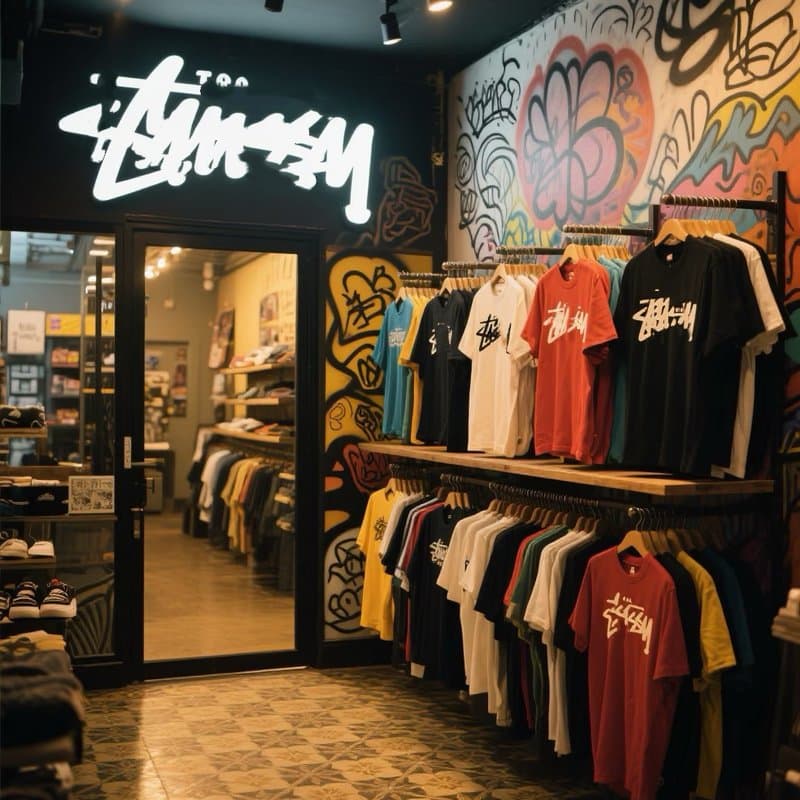 25SS Short Sleeve T-Shirt American High Street Fashion Brand Stussy Collection Short Sleeve Drop Shipping
