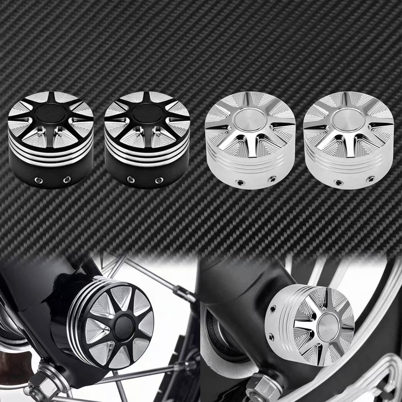 Motorcycle modification accessories Harley modified front axle cover CNC aluminum pointed decorative cover front axle cover