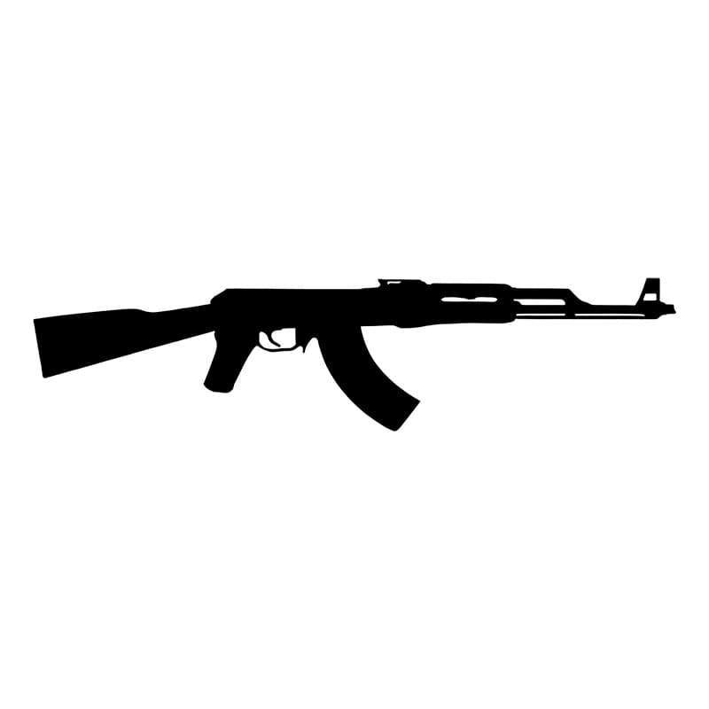 Cross-border trade car sticker, personalized creative AK-47 gun decoration for car window glass and rear bumper