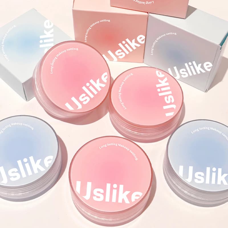 USLIKE Jelly Loose Powder Setting Powder Long-lasting Double Mesh Oil-control Concealing Finishing Powder Baked Powder Compact