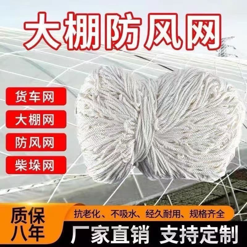 Wholesale greenhouse windbreak net, nylon large-hole film pressing net, haystack net, container anti-theft cargo securing net, greenhouse net