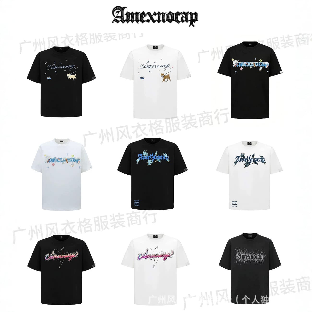 Amexnocap Lightning Cow Collection Cartoon Short Sleeve T-Shirt Casual Everyday Versatile Light Luxury High-End Summer Unisex Style