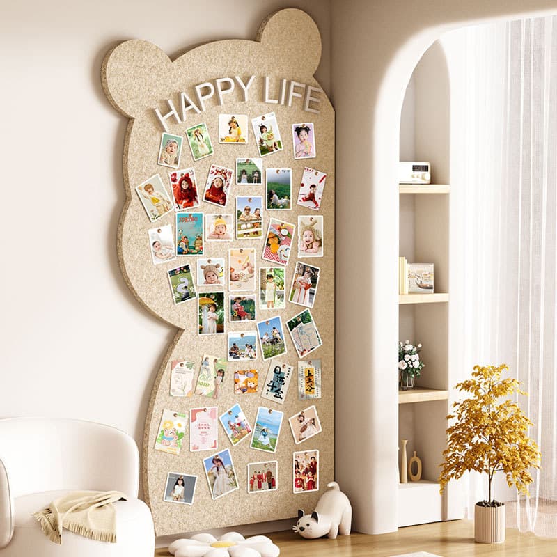 Bear Wool Felt Wall Sticker Photo Wall Background Board Felt Board Cork Board Display Wall Creative Honor Wall
