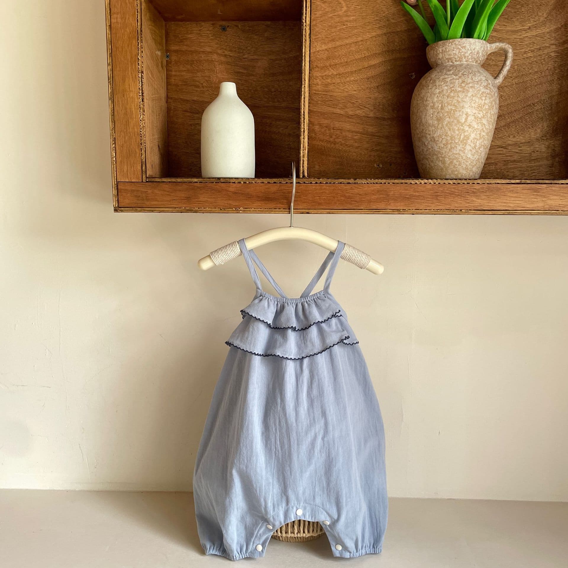 Baby Summer Romper, Fashionable and Cute Crawling Suit for Girls, Sweet and Adorable Summer Casual Suspender Bodysuit