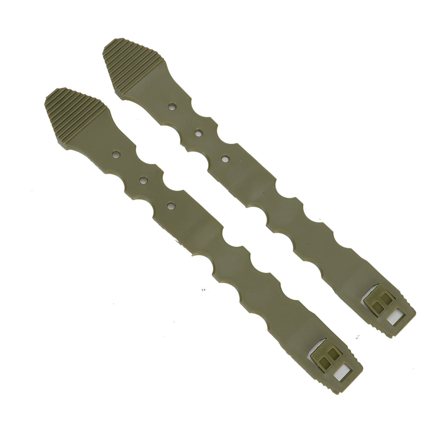 MOLLE system tactical anchor clips are compatible with various waist belts, buckles, chest suspenders, leg suspenders, and nylon quick-release aggro strips.