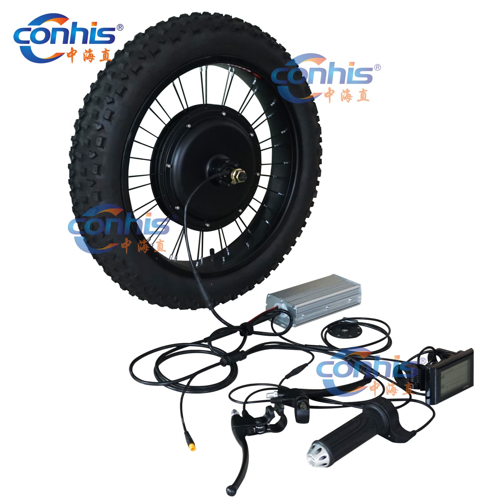 500W-1000W Waterproof 20*4.0 with LCD Mountain Bike Electric Conversion Kit Accessories Including Inner and Outer Tires