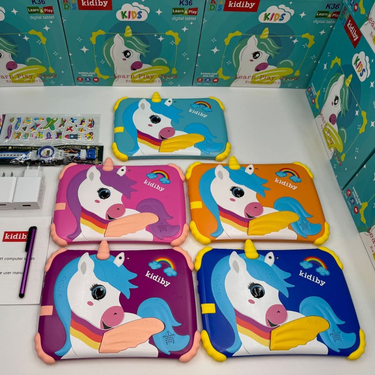 Cross-border new product K36Pro children's learning tablet Android WiFi Google software game YouTube