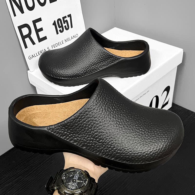 Unisex Anti-Slip Wear-Resistant Slippers Indoor Hotel Men's Outdoor Chef Shoes EVA Material Comfortable Slip-On Sandals