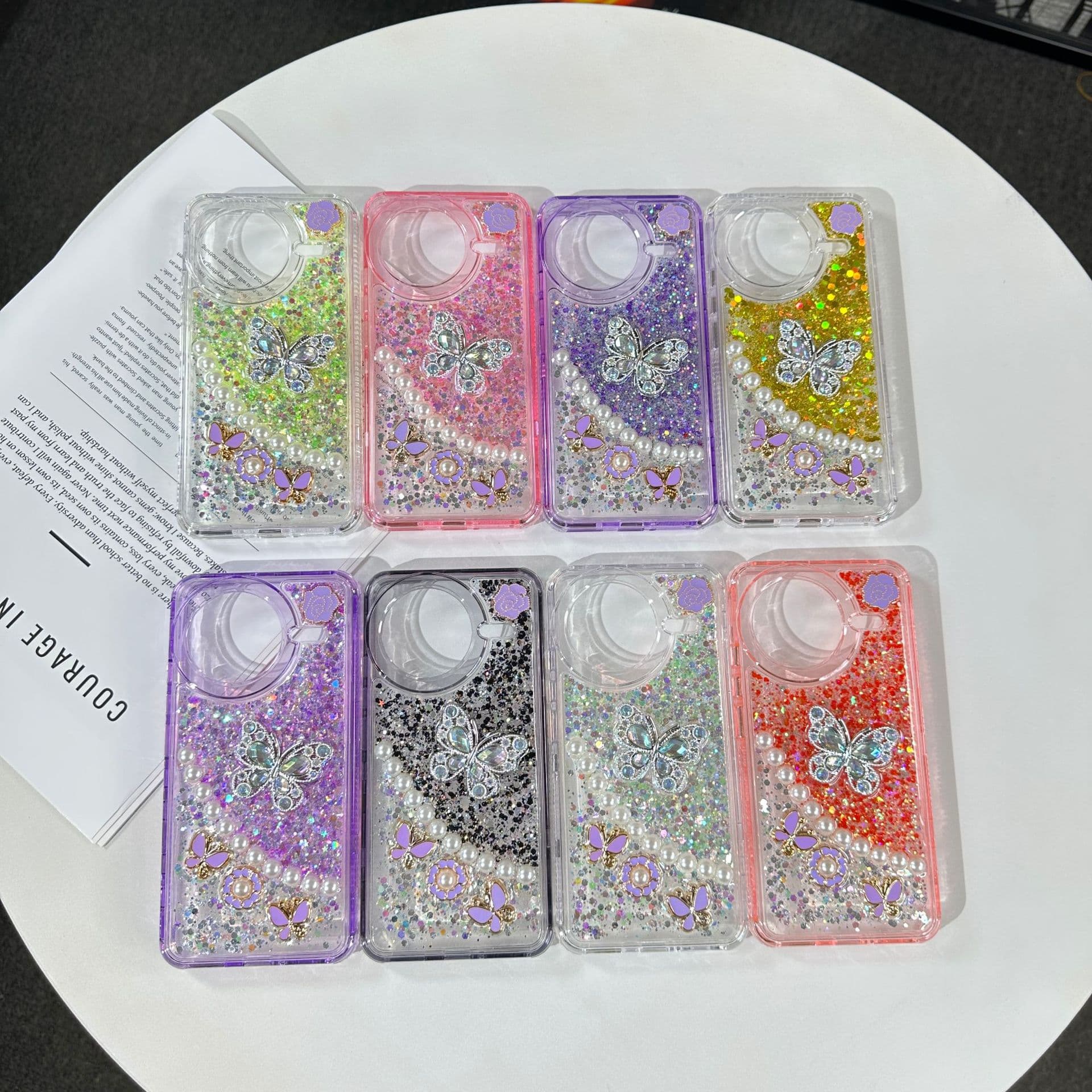 Peru Hot Selling Cell Phone Case Compatible with iPhone 13 Chanel-Style Epoxy Resin iP15 Waterproof Pattern Back Cover