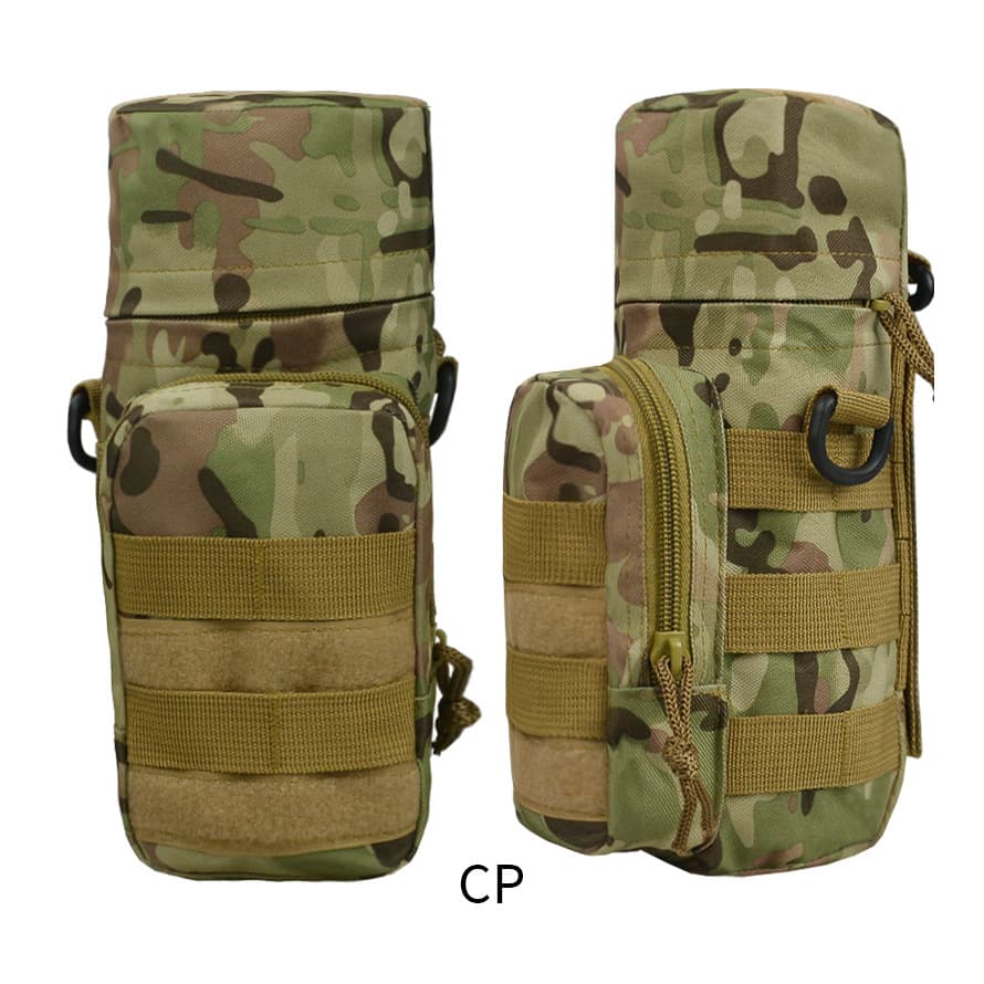 New Water Bottle Pouch Molle System Waist Hanging Large Bottle Pouch Outdoor Water Cup Bag Multifunctional Attachment Pouch Drink Pouch
