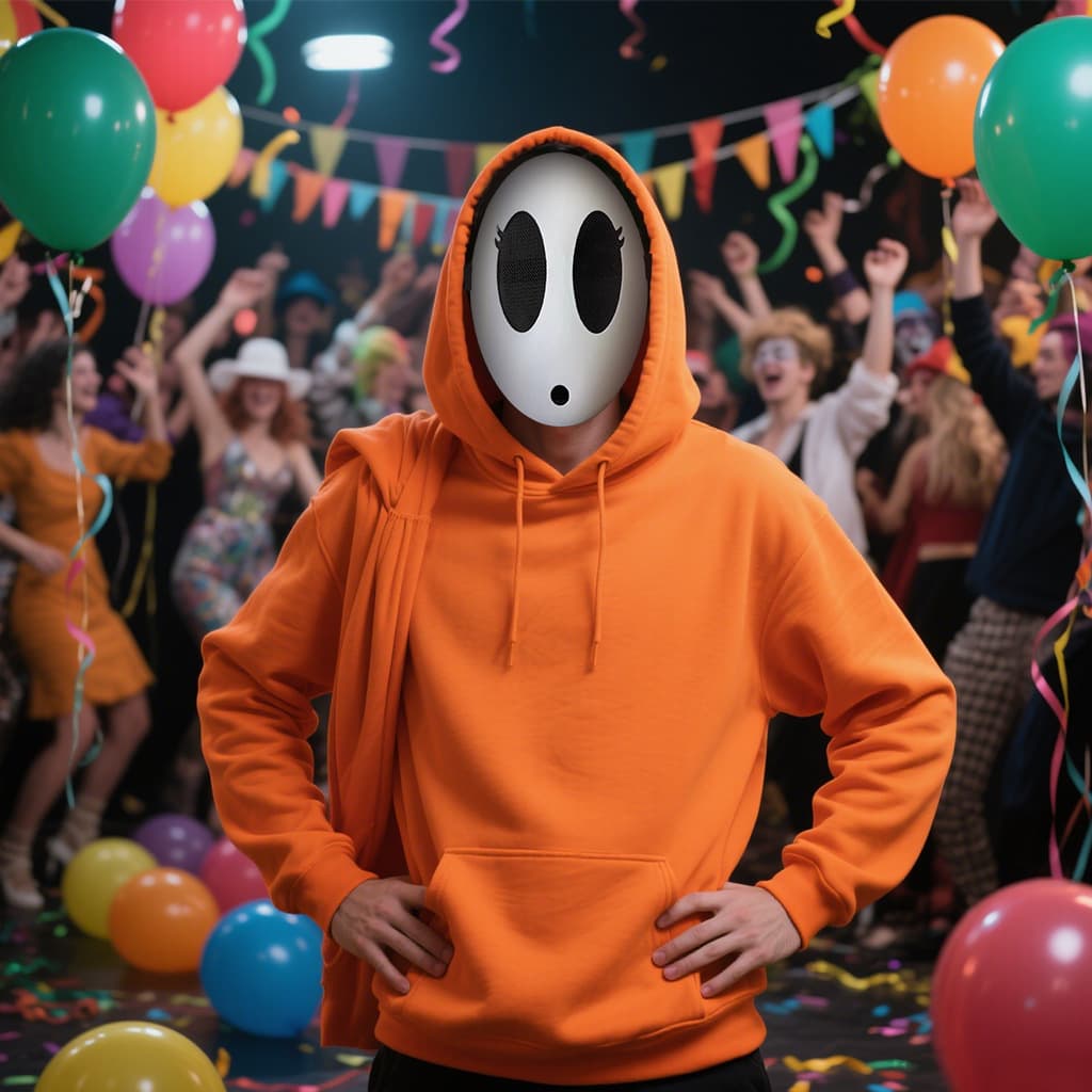 Direct Supply Halloween Shy Guy Mask Cosplay Game Film Anime Character Costume Panda Mask