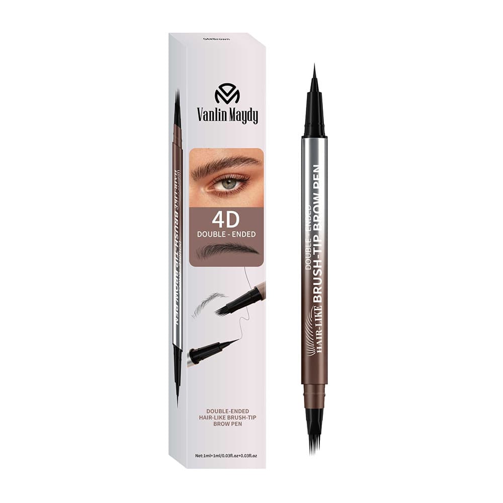 Cross-border bestseller TK Amazon eyeliner multi-fork dual-head eyebrow pencil waterproof sweat-resistant smudge-proof natural 3D factory
