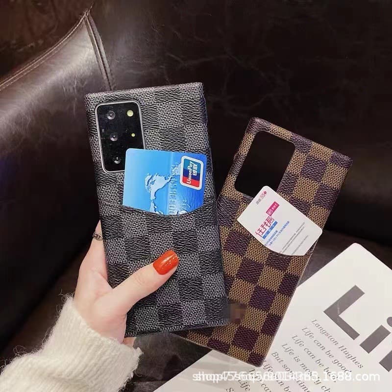 Premium L Brand Card Slot Apple iPhone 16 Pro Max Phone Case Leather 15/14/13/12/11 Hard Case Phone Case