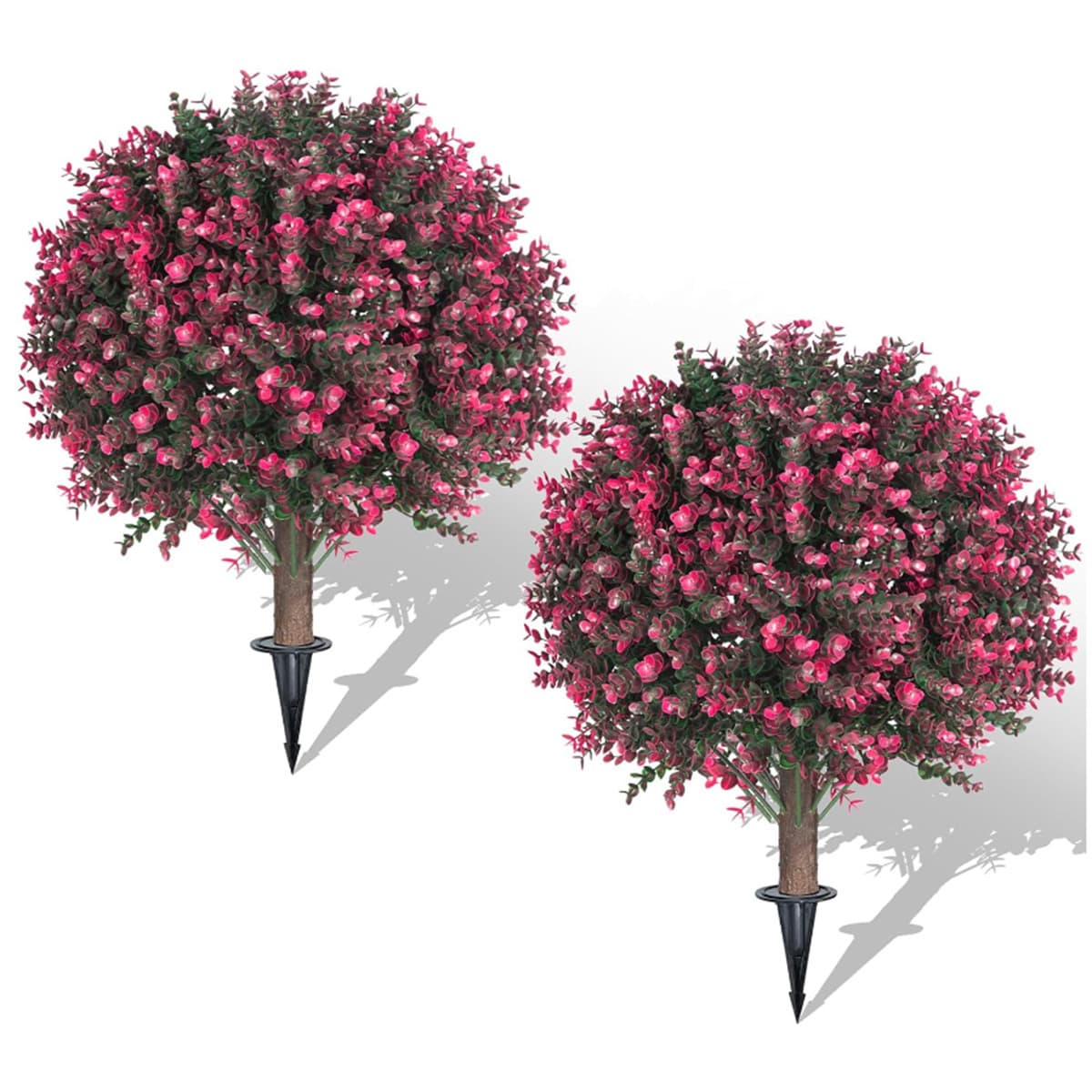 Cross-Border Hot Selling Artificial Ground Insert Tree - Rose Red Eucalyptus, Lavender, Boxwood, Detachable Outdoor Decoration