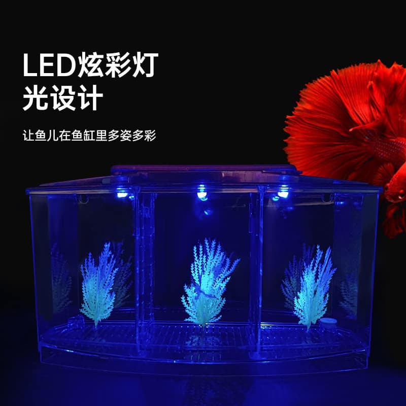 Mini Fish Tank Aquarium Betta Fish Box Office Desktop Small Tropical Fish Tank Fry Incubation