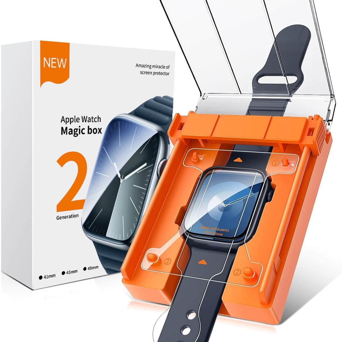 Apple iWatch dust-free cabin film applicator for S9/8/7/6/5/4/SE Ultra instant installation kit