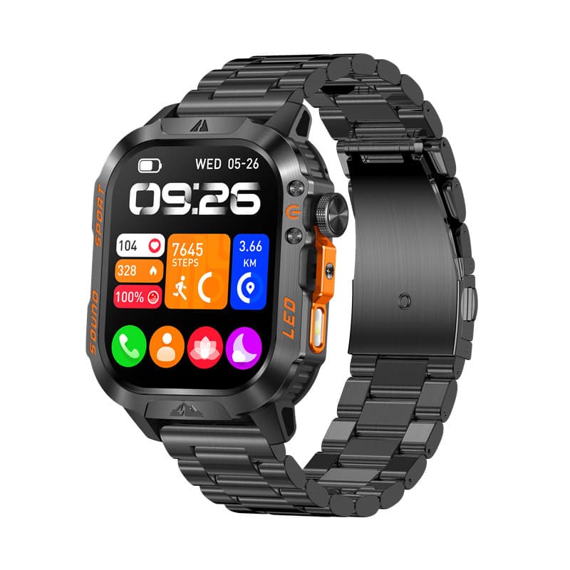 Cross-border HT46 Smart Watch Bluetooth Calling 1200mAh Large Battery Sports Step Counter Heart Rate Sleep Health