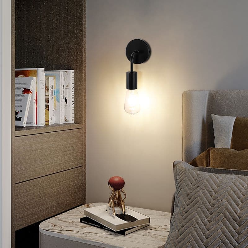 Cross-border iron wall lamp retro creative background wall lamp entrance corridor corridor balcony lamp bedroom bedside lamp wall lamp