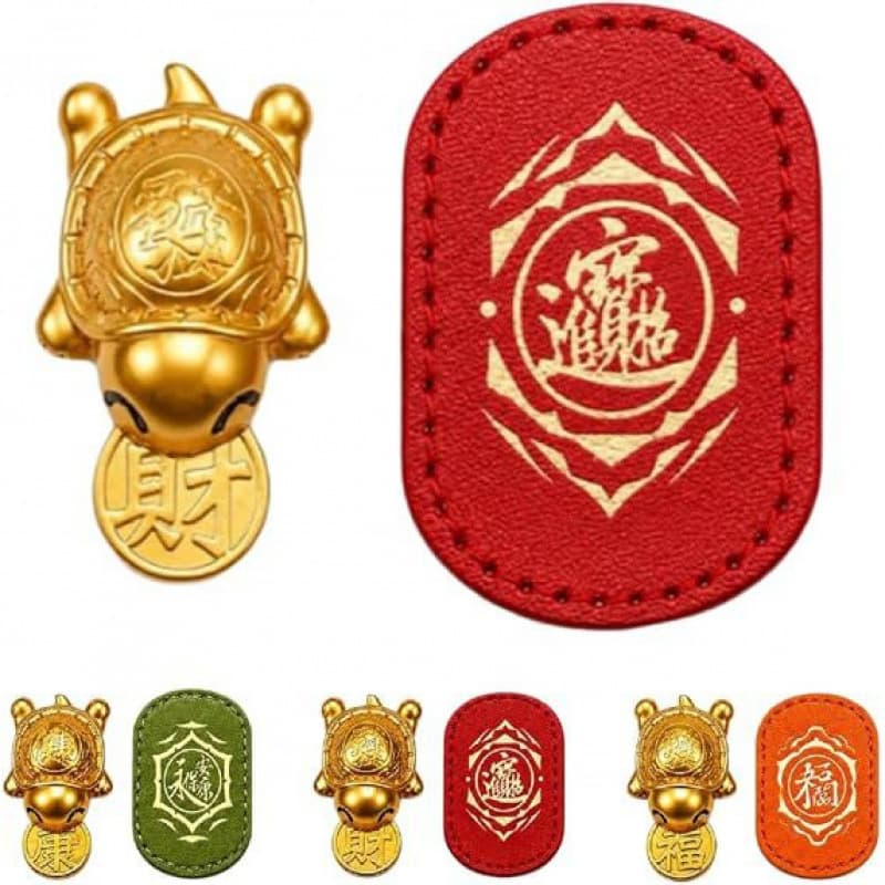 Cross-border new model Dajia Fengtian Palace Golden Turtle Qian Shou Cai Turtle Mini Golden Turtle Yushou Leather Case Ornament Biting Money Turtle Leather Wallet