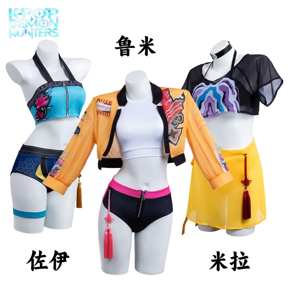 Kpop Witch Hunter Girl Group Cosplay Costume Mira Role-Playing Costume Zoe Swimsuit Cosplay Costume Rumi Cosplay Costume