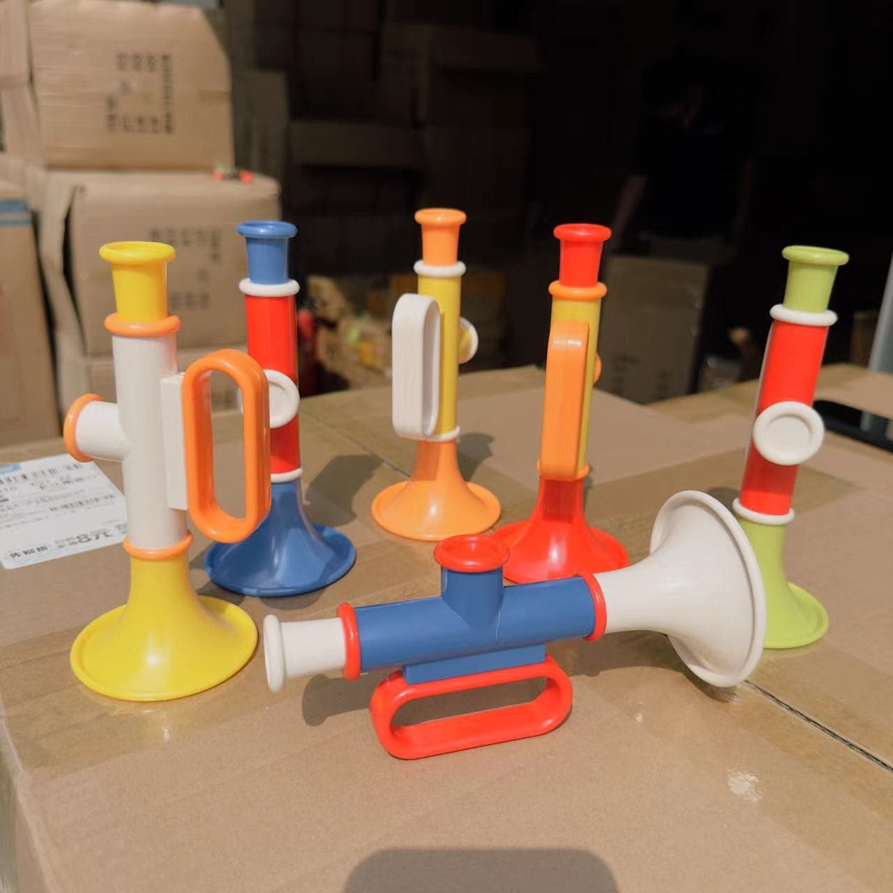 Children's trumpet baby early education wind instrument kindergarten funny whistle small gift mini trumpet wholesale