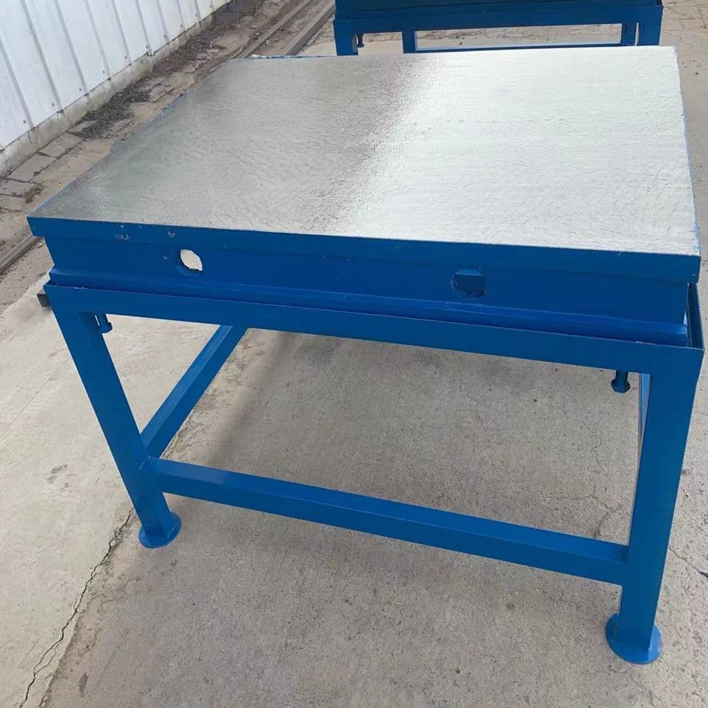 Cast iron scribing inspection platform, heavy-duty welding fixture plate support, machine tool experimental cast iron training table