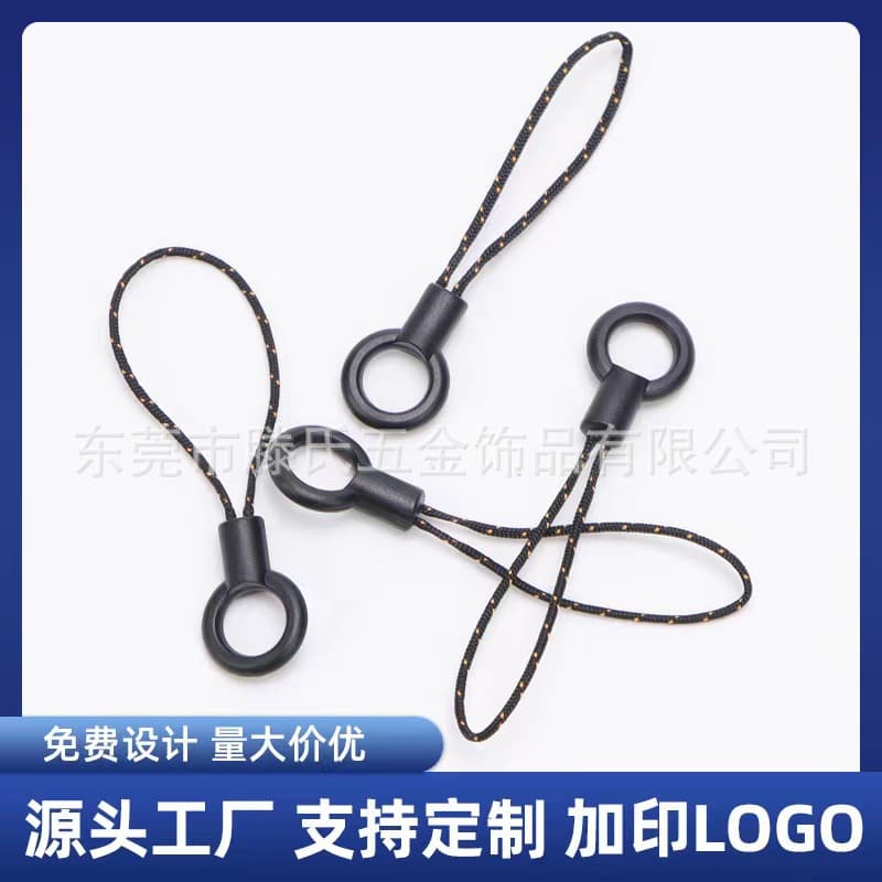 Small plastic phone lanyard, hook, circle phone chain, small rope end, lanyard finger strap, hanging rope.
