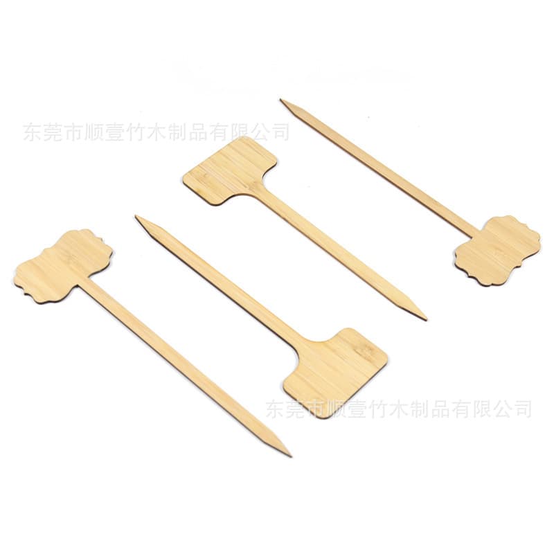 Long Bamboo Plant Tags from Factory Source, Bamboo Flower Tags, Gardening Labels, Insertable Bamboo Markers