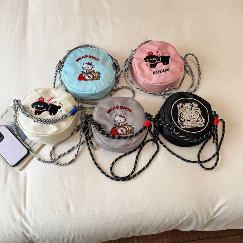 2026 New Cross-Border Cartoon Bag Cute Cat Small Round Bag Women's Parent-Child Chain Crossbody Small Bag Coin Purse
