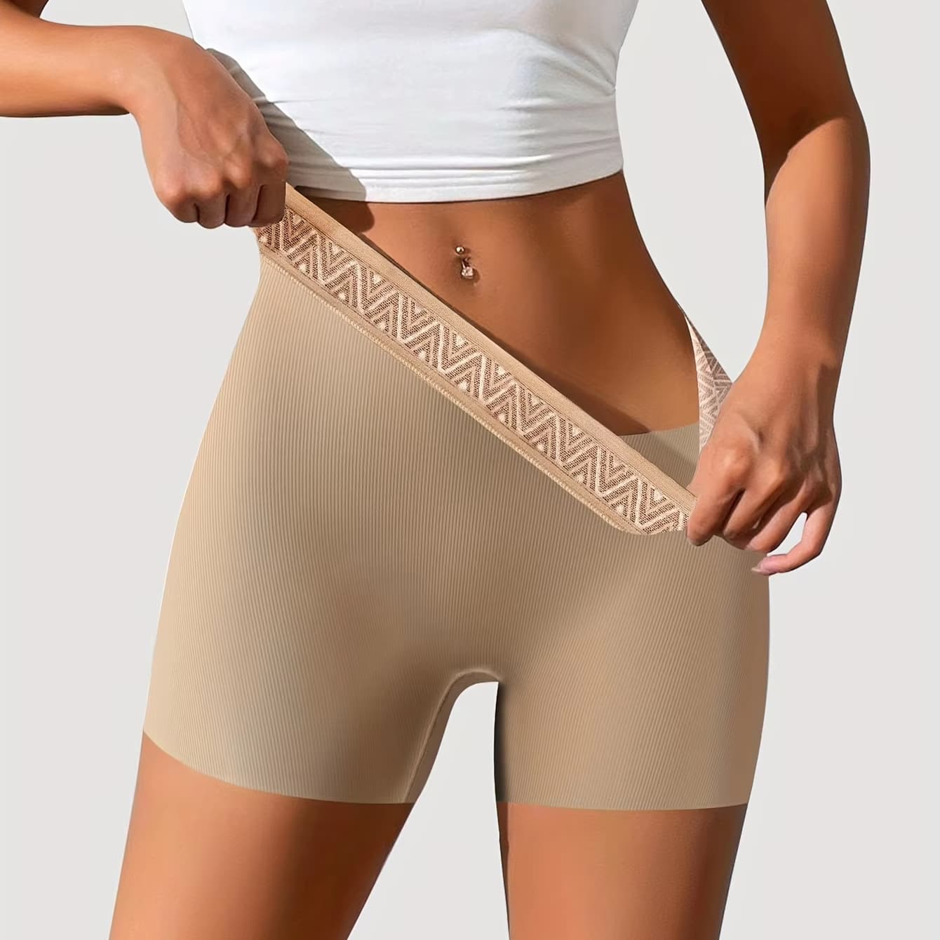Shapewear High-Waist Butt Lifting Shorts for Plus Size, Women's Control Panties, Amazon FBA