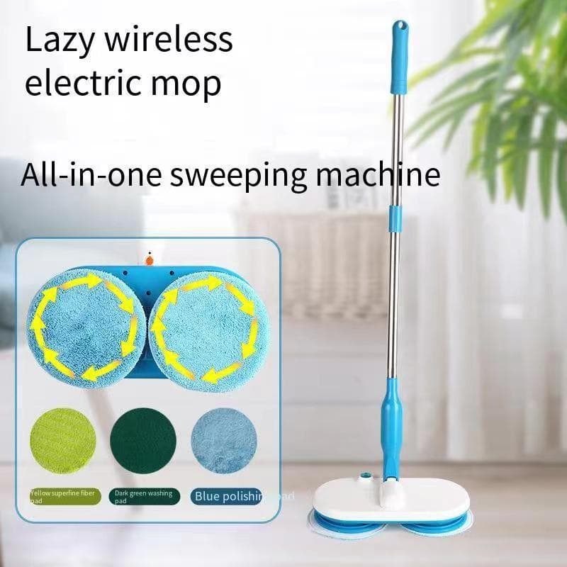 Cross-Border New Model Wireless Electric Mop, Home Use No-Hand Wash Sweeping and Mopping All-in-One, Fully Automatic Lazy Mop