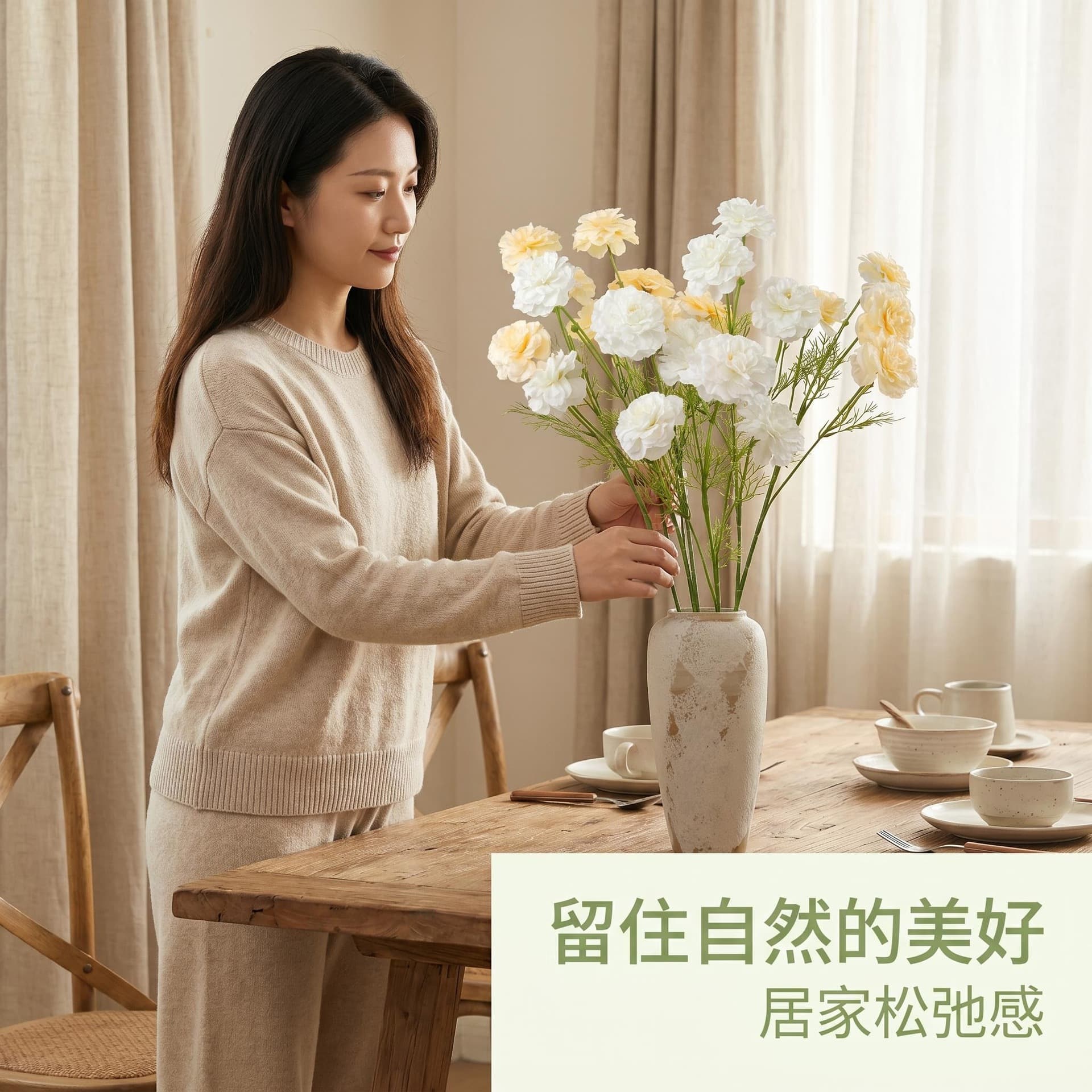Tall Branch Peony Artificial Flower 4-Head Peony Tall Floral Material Wedding Row Flower Arrangement Filler Small Flowers Monet's Garden