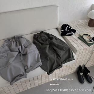 Libei Children's Clothing Boys Cargo Pants Casual Cotton Pants Sizes 110-150 2026 Fall Collection kkm