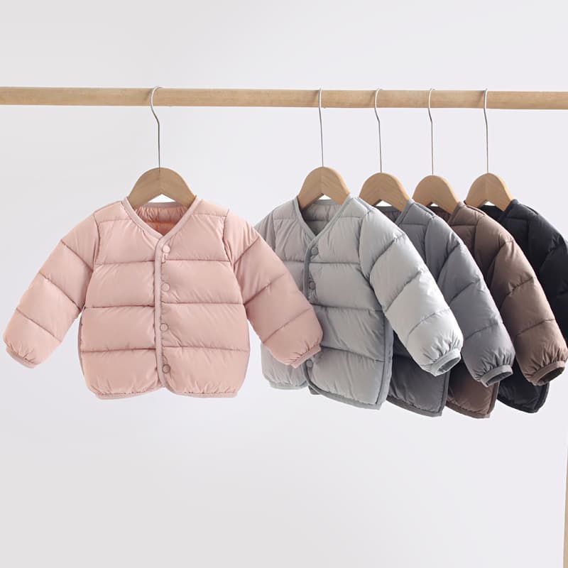 2025 Winter Infant and Toddler Down Jacket, Lightweight Style, 90% White Duck Down, Warm Inner Layer for Boys and Girls