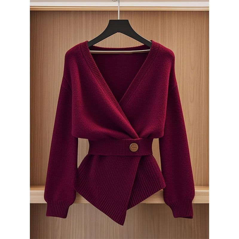 2026 Spring New Design Niche New Product Large Size Knitted Top New Sweater Cardigan Jacket Women