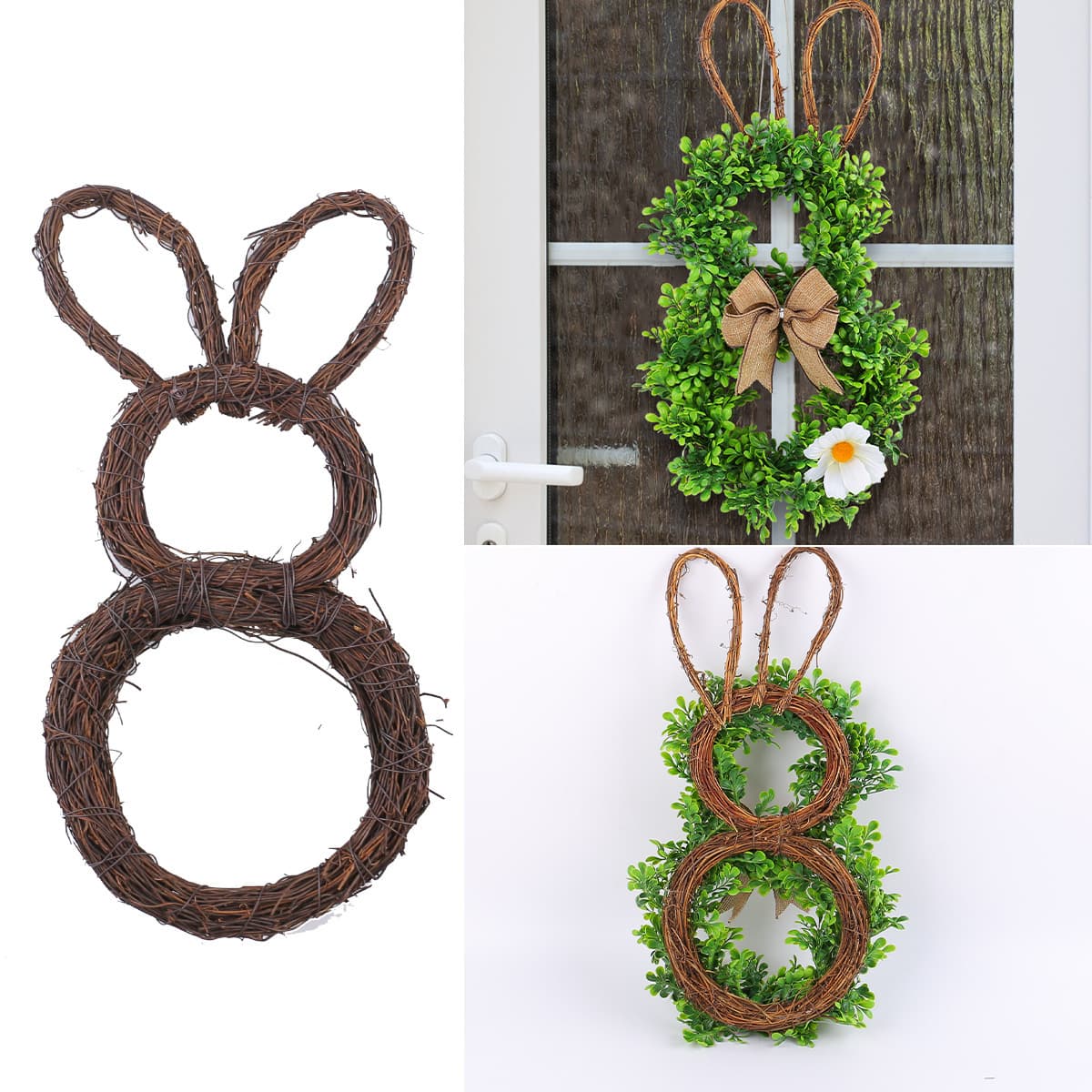 Cross-border DIY dead branch rattan ring material, braided Christmas wreath rattan ring, flower shop rattan ring decoration, naked ring accessories