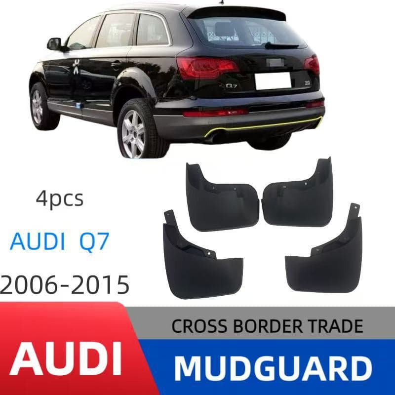 Compatible with 06-15 Audi Q7 Standard Edition Car Tire Mud Flaps Soft Rubber Mudguard Modification Accessories