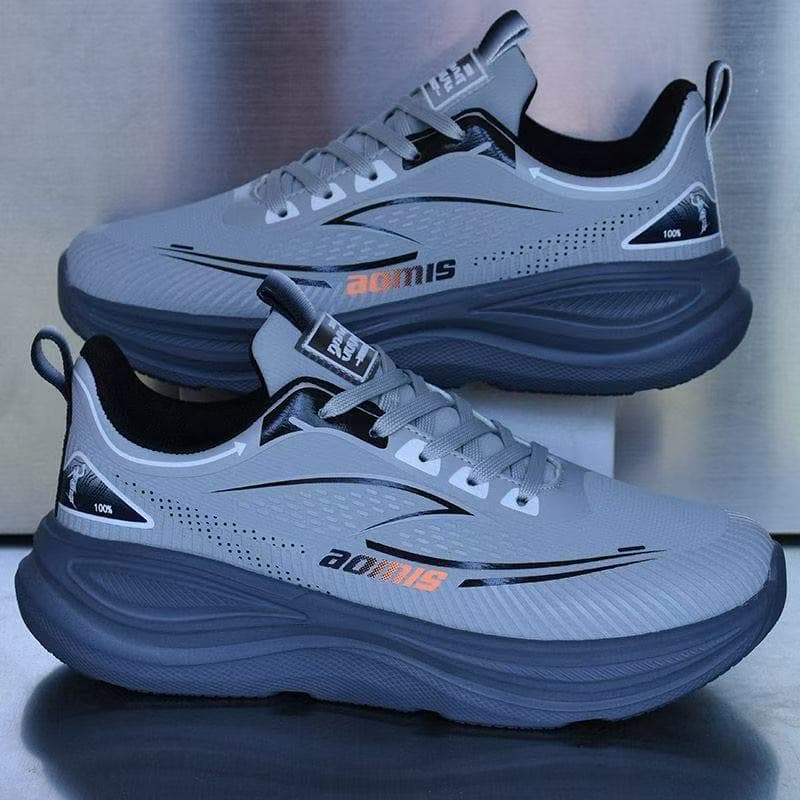 【Ultra Light】New Autumn/Winter Leather Waterproof Soft Sole Anti-Slip Running Student Lightweight Cushioning Sports Shoes Casual Shoes