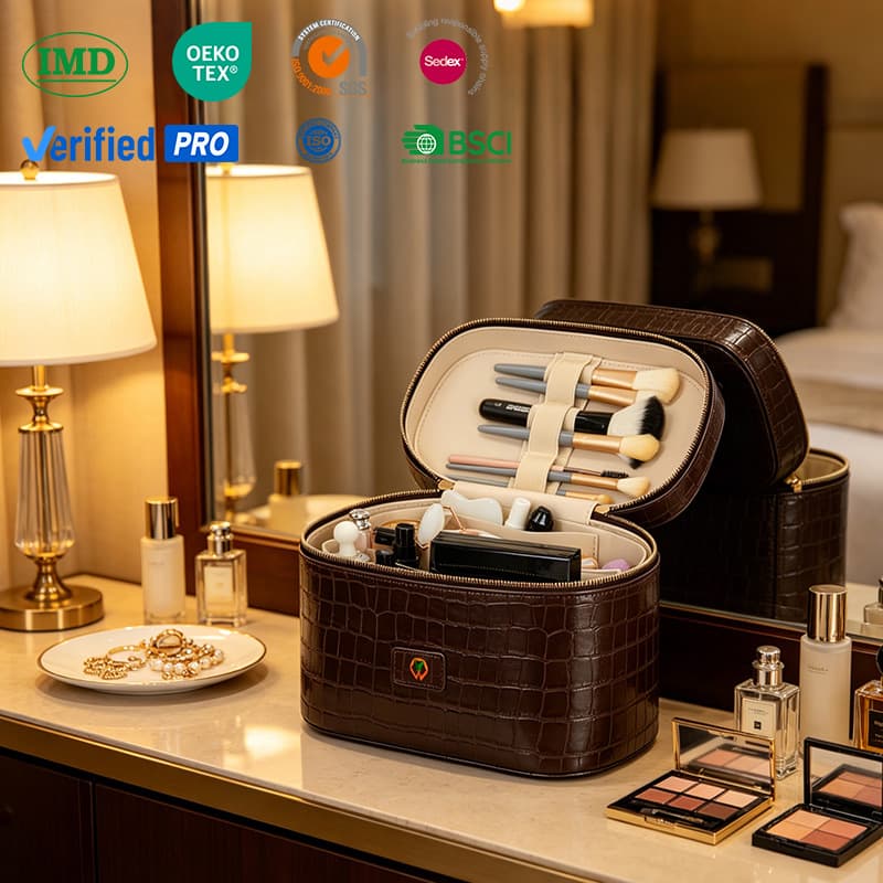 2026 Manufacturer's New Hot Selling Fashion PU Cosmetic Bag, Internet Celebrity Cosmetic Storage Bag, PU Jewelry Cosmetic Bag
