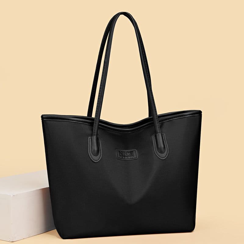 Large Capacity Women's Tote Bag for Outings, Versatile Oxford Cloth Shoulder Bag, Casual Commuter Fashion Color Handbag