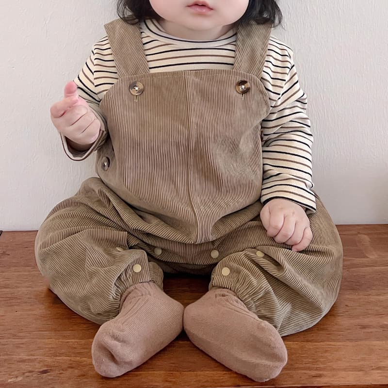 Baby Loose Fit Ins Pants Suspenders Versatile Korean Style New Trendy Baby Romper Autumn Winter Corduroy