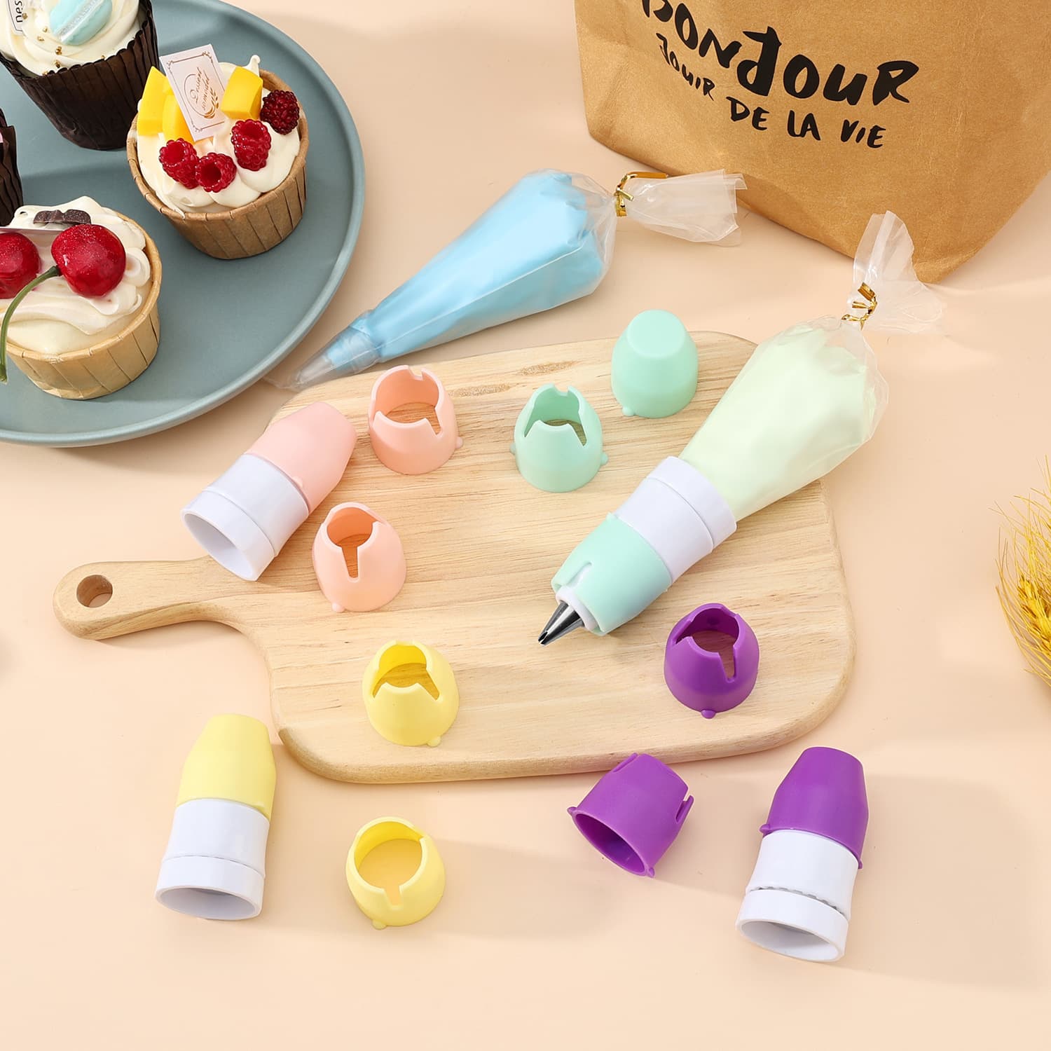 Icing Nozzle Converter, Multi-Functional Plastic Icing Nozzle Converter, Cross-Border Stock