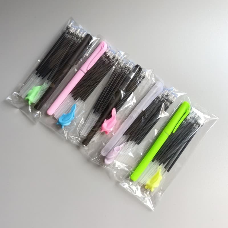 10 Fading Pens for Calligraphy Practice, 5 Refill Pen Set for Grooved Calligraphy Boards