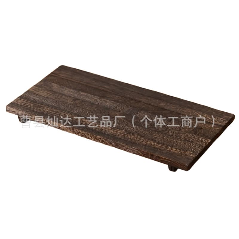 Wooden Square Tray Bathroom Organizer Decorative Storage Rack Vintage Minimalist Cosmetic Shelf