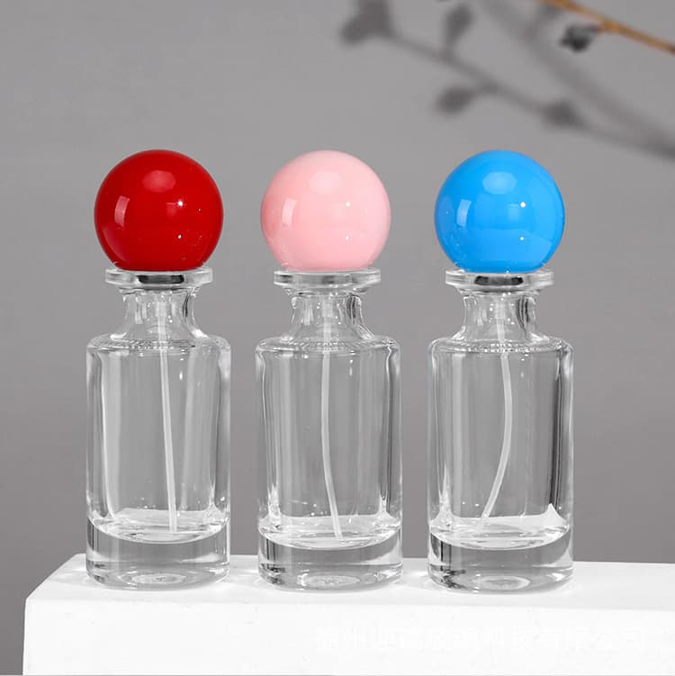 Transparent perfume bottle naked bottle 15 bayonet spray glass bottle 100ml press empty perfume bottle perfume refill bottle